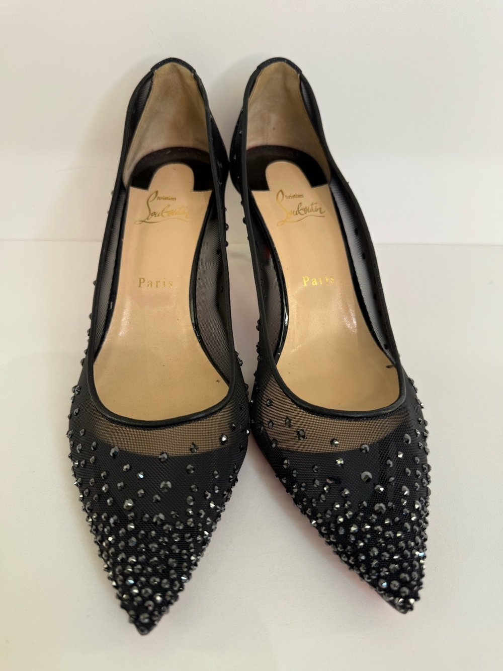 Christian Louboutin Mesh Follies Pumps Sz 10.5